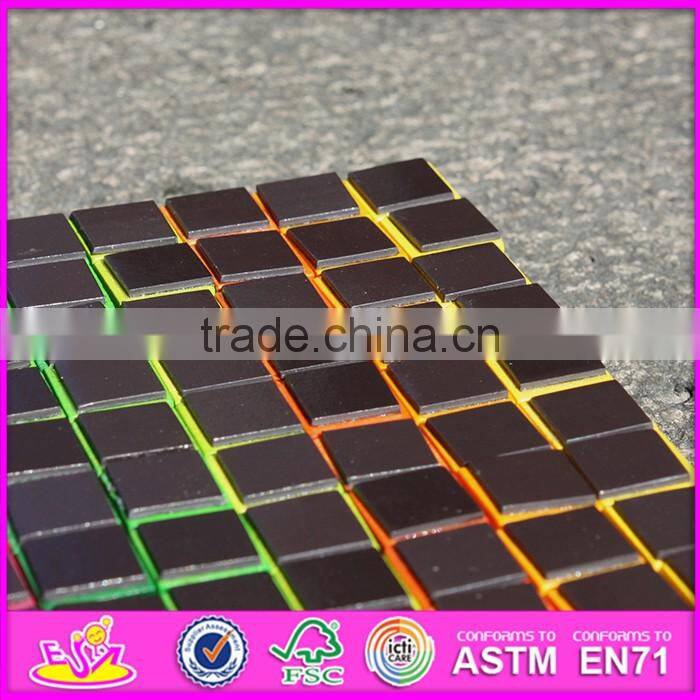 2017 new design 100 pieces educational magnetic wooden building blocks for toddlers W13A118