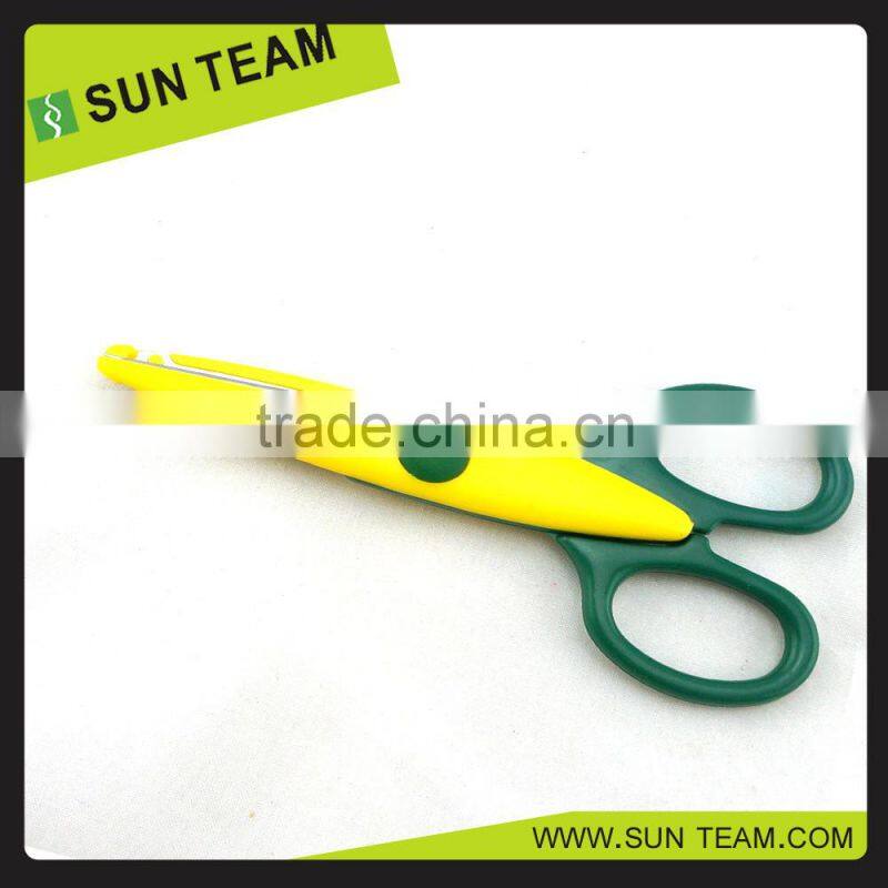 CS004A 5-1/4" New plastic handle paper cutting lace scissors