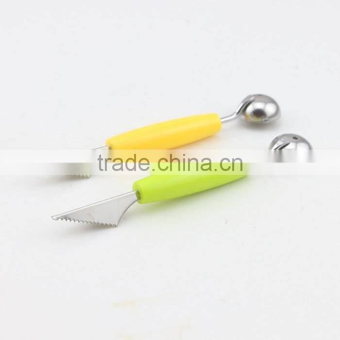 Multifunction Kitchen Tool With Fruit Carving Knives Watermelon Melon Balls Ice Cream Scooper