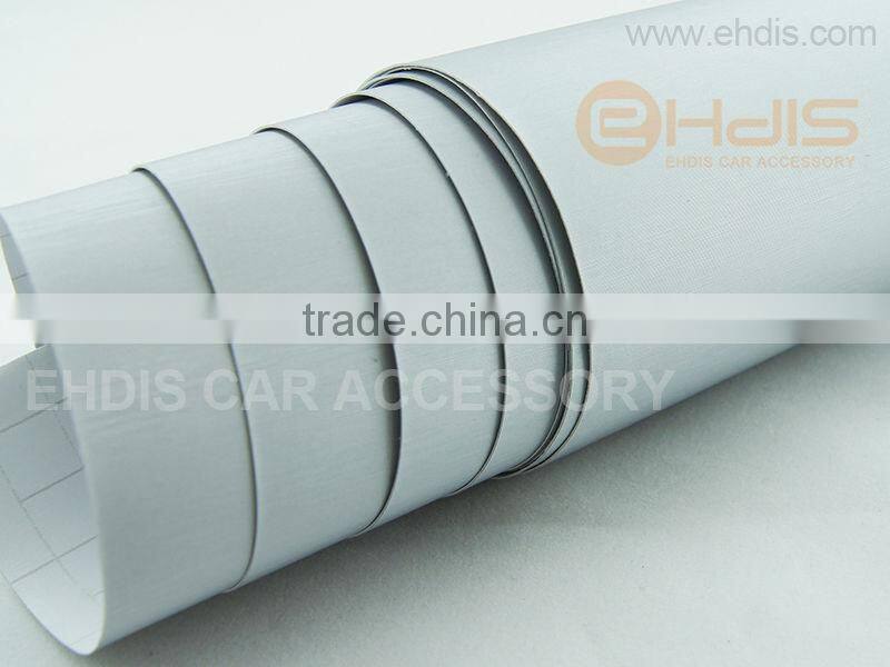 car painting sticker brushed silver color car vinyl film