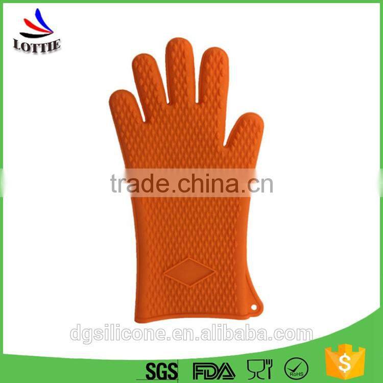 Hot sale silicone bbq gloves food grade silicone mitts/long silicone baking gloves