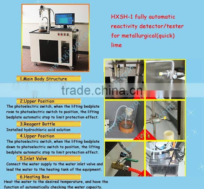 Laboratory apparatus for metallurgical(quick) lime testing, fully automatic laboratory machine