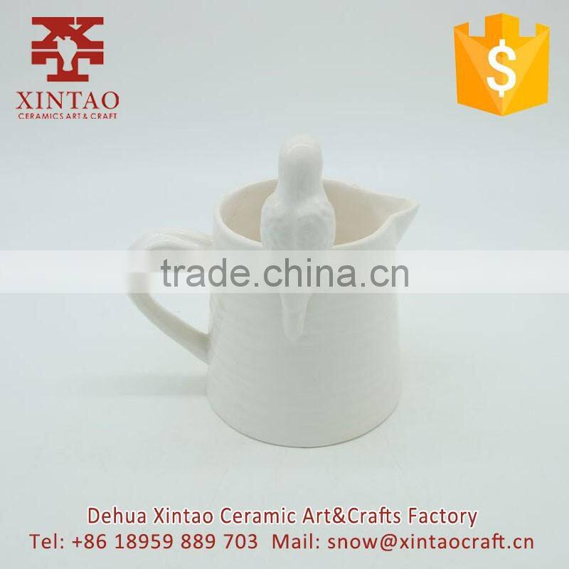 Factory supply lowest price high quality bird on the edge of ceramic mug,best gift coffee mug