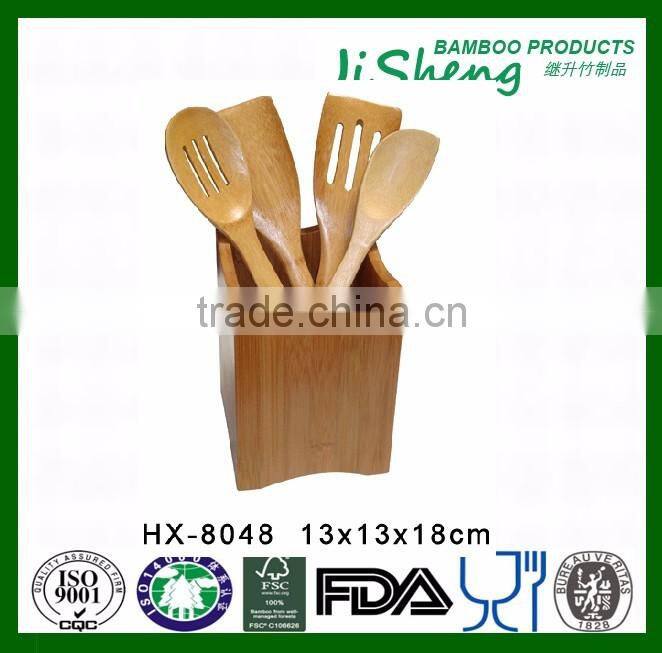 Top Selling Bamboo Paddle Fork Tablespoon Spoon Holder