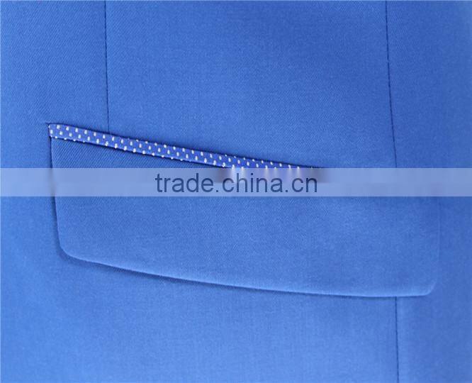 2015 New Tuxedo slim fit suit for man-fine silk&polyester kint fabric for collar