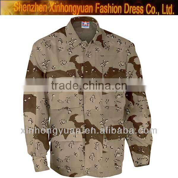 custom Military ripstop camouflage fabric Uniform hunting camouflage jacket clothing