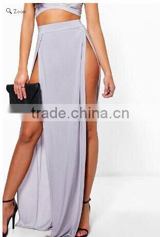 2017 Summer Newest Two Split Two piece dress Sexy Party Maxi dress