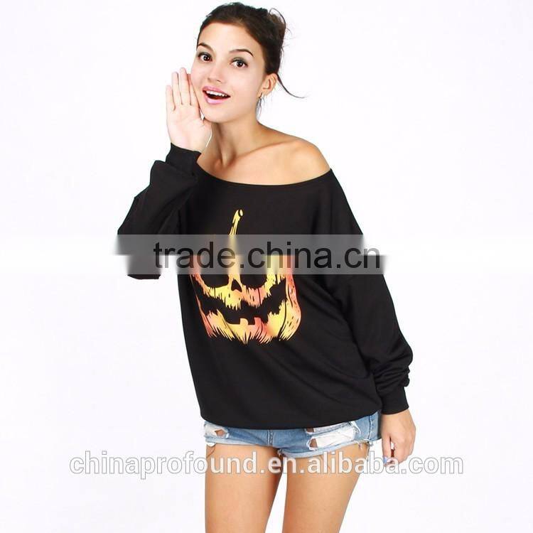 Long Sleeve Sweatshirts For Women Wholesale Women Off Shoulder Sweatshirt