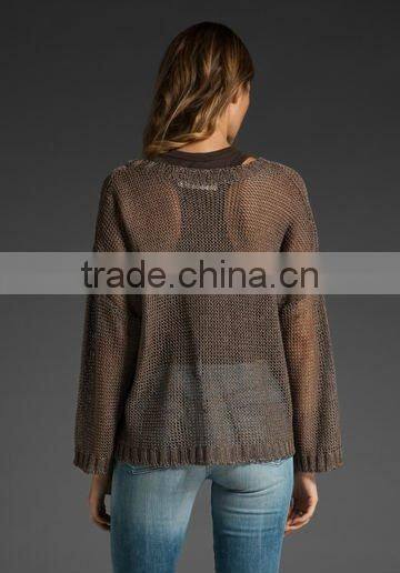 12SW002 Longsleeves V-Neck casual Sweater
