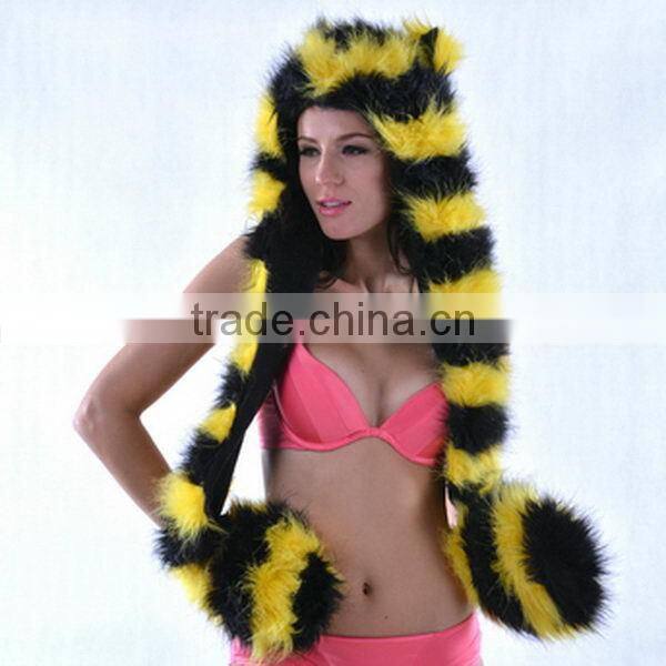 Popular stylish professional manufactuer wool Nepal animal hood hats
