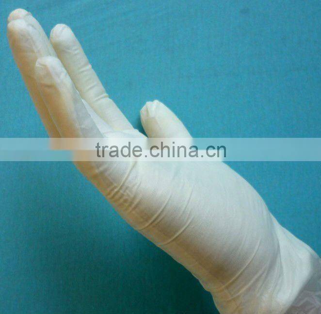 Industrial disposable latex gloves/ powdered and powder free latex gloves