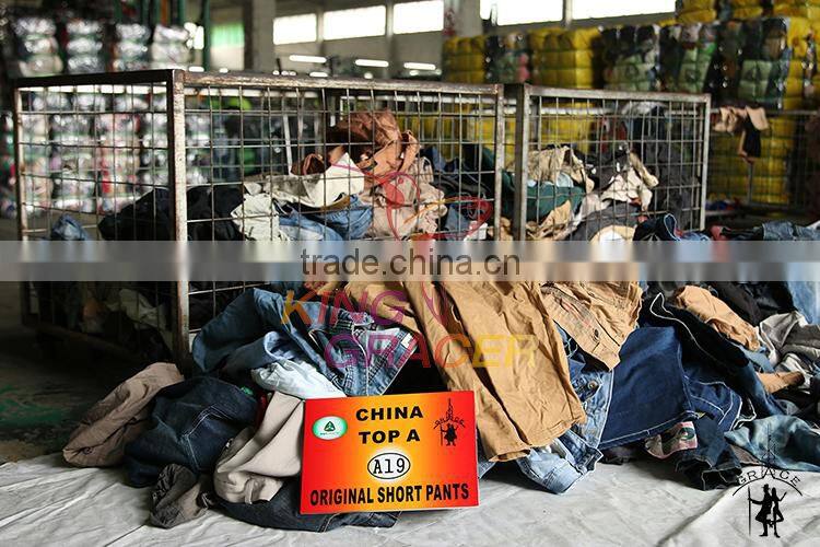 Warehouse Bales 100Kg Brand Name Men Short Pants used clothing dealer