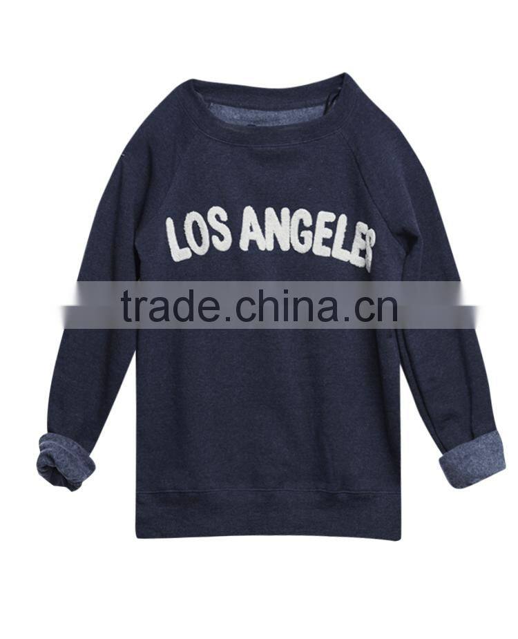 Custom quality 100 cotton crew neck sweatshirt wholesale sweatshirts