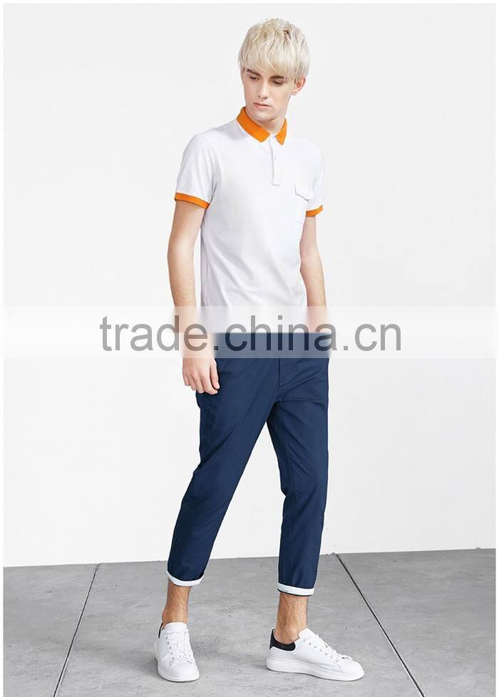 Youth relax fit comfortable white polo shirts