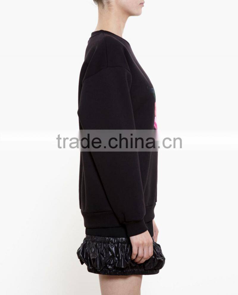 China Suppliers OEM Customized Embroidery Sweatshirt Solid Hoodies and Sweatshirts