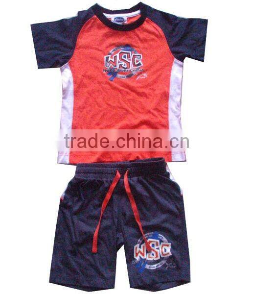 Wholesale clothes summer boy set child clothing