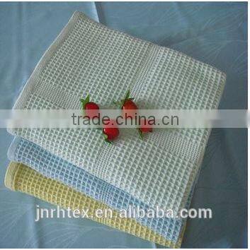 High quality Custom 100%cotton plain color waffle towel