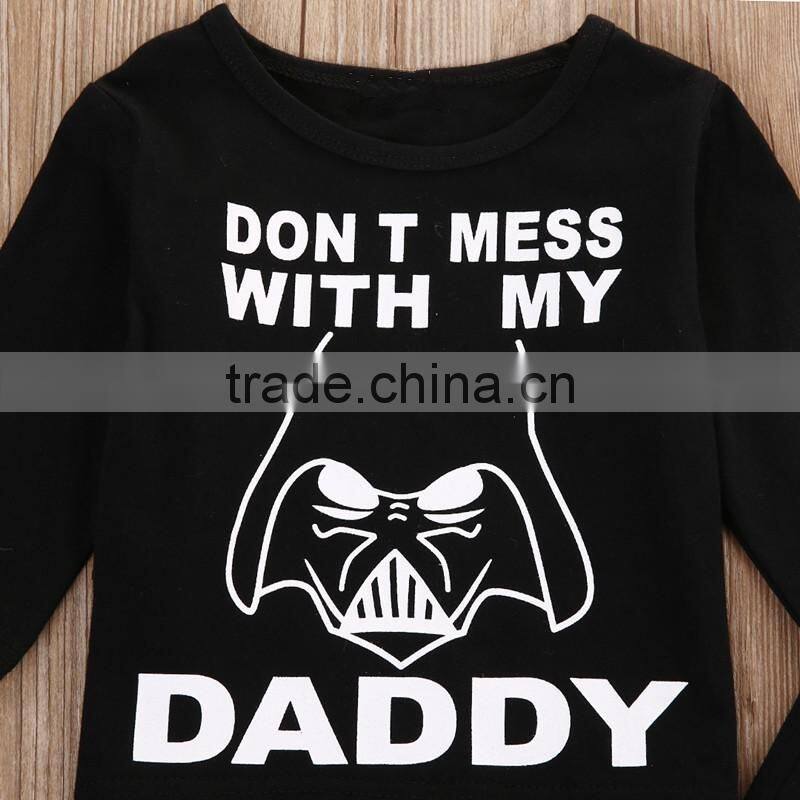 Newborn Baby Boy Sweater Designs Long Sleeve Cotton Printed Tops T-shirt+Long Pants