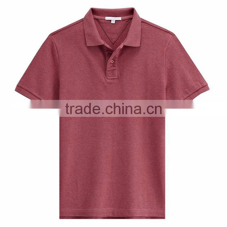 New model bulk plain design 50 cotton 50 polyester polo t shirt men