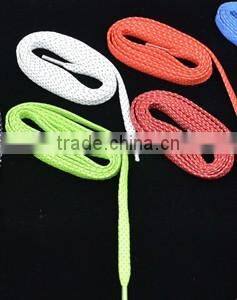 3M Black Fully Laced Reflective Flat Laces - 8 Colors and 3 Lengths Available Reflective Laces - 3M Reflective Style Shoelaces