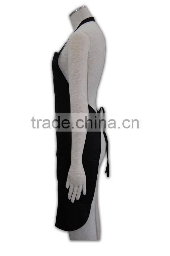 Wholesale Factory price high quality bulk fitted plain black aprons