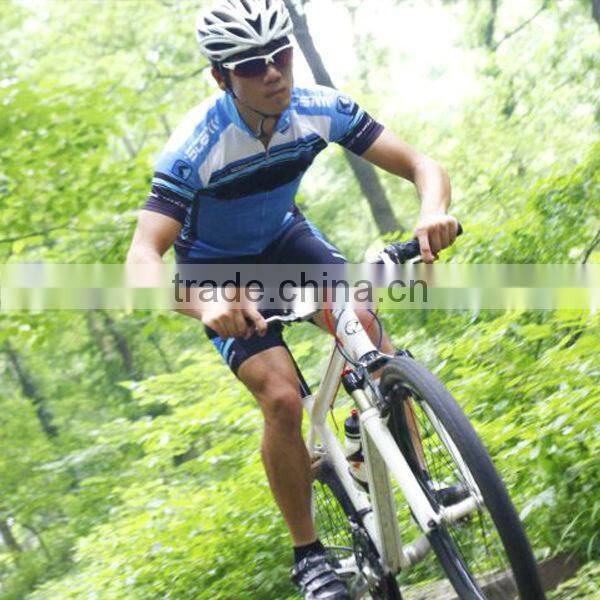 Men's Short Sleeve Cycling Suit with Pads