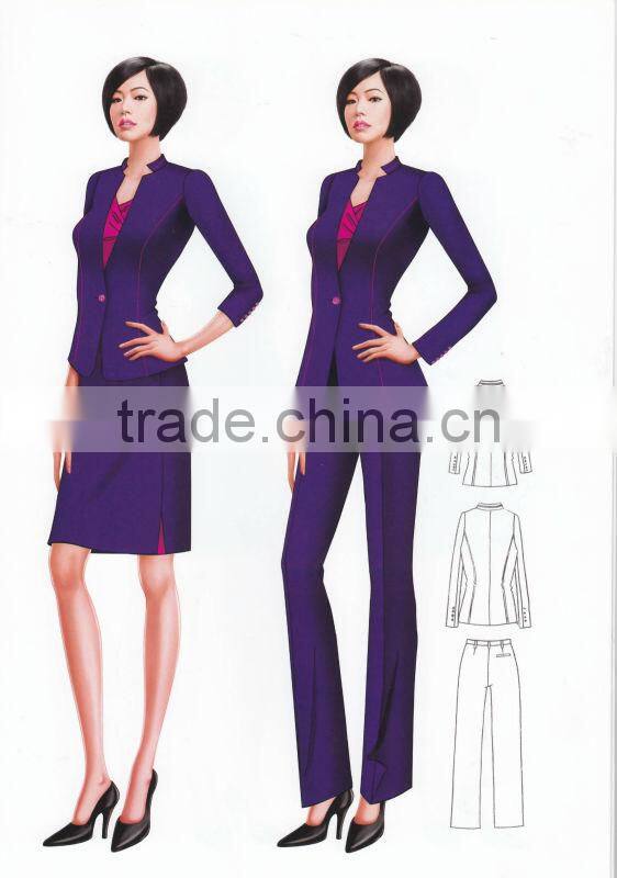 Ladies Suit With Skirt, High Quality Ladies Suit,Ladies Suit