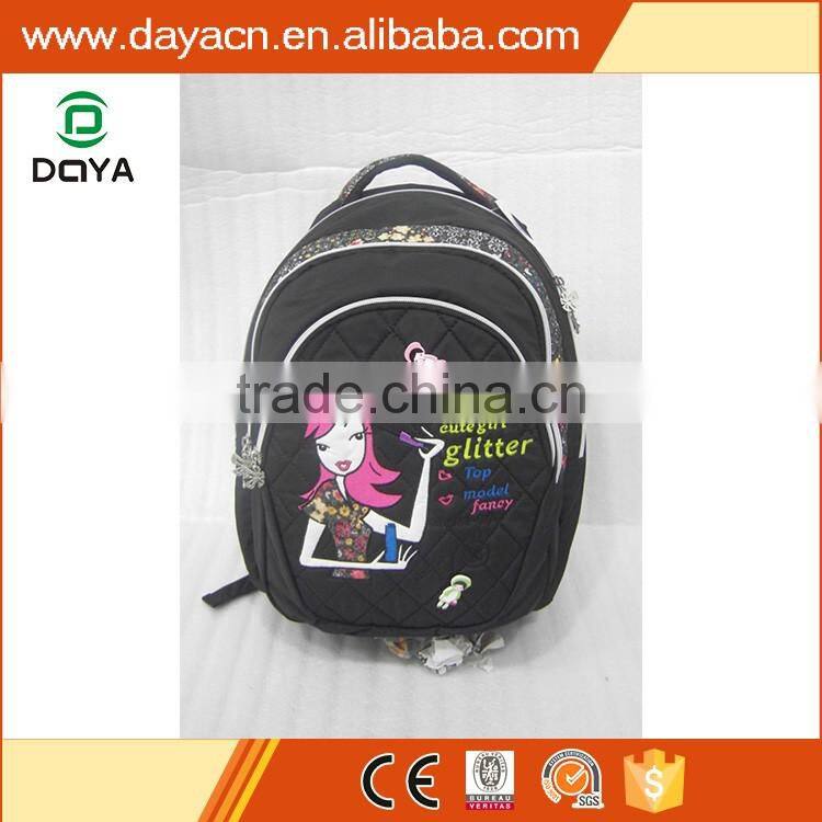 2017 latest new design girls backpack