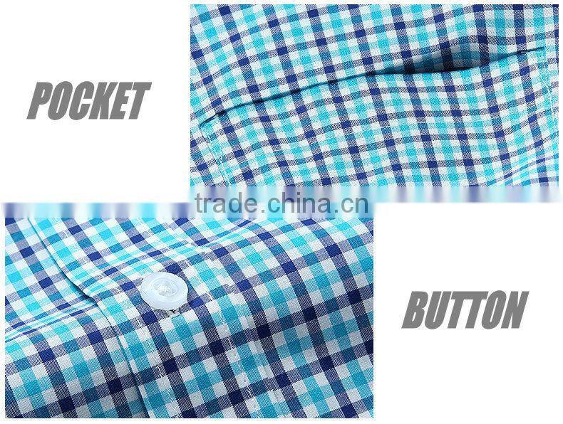 non iron men's shirt plaids shirt black color