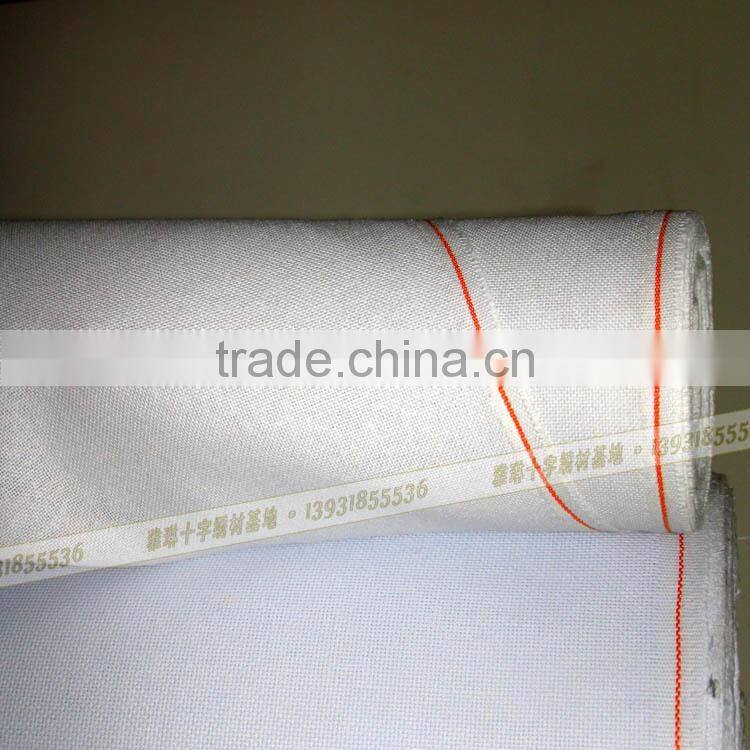 Wholesale hand craft yarn fabric China 100% cotton fabric 16 CT 18CT 28CTclear hole white color cloth cross stitch cottonfabric
