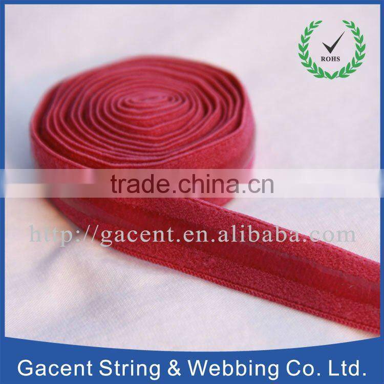 Garment decorative printing fold over elastic band