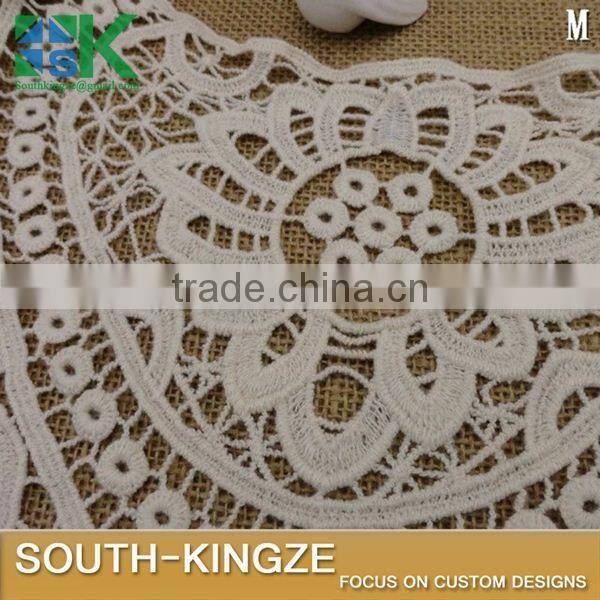 New crochet sk collar Begei Embroidery Neckline Costume Decor Sewing Applique Craft Collar Lace Trim Soluble Cotton Lace Collar