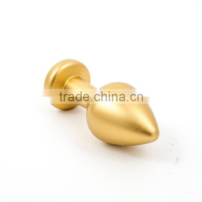 9.9*3.8 CM Aluminum Anal Sex Toy Butt Plug Anal Plug Larger Size With Diamonds tiendas de juguetes sexuales