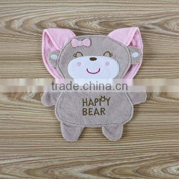 Happy Pink Cat Baby Cotton Bandana Bibs