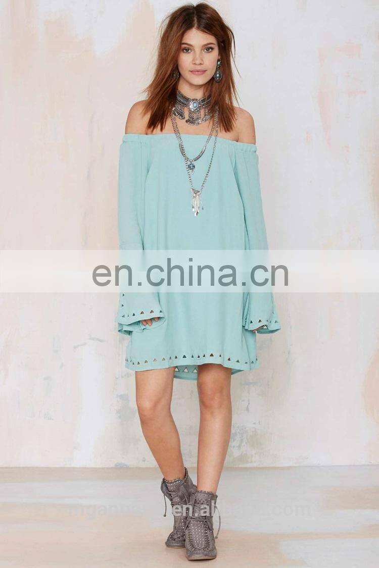 fashion off-the-shoulder dress 2015 new dress For girls' dress