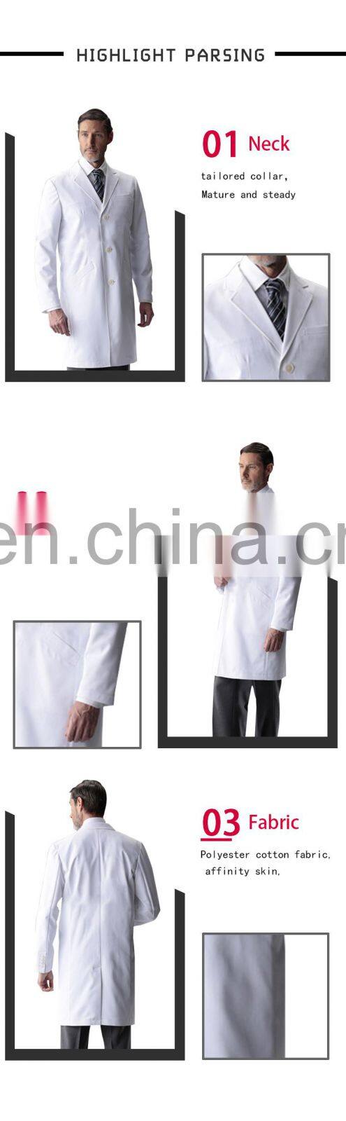 Doctor Gown 100% cotton or 65% polyester35% cotton white lab coat