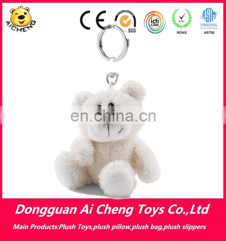 Cute plush monkey toy with magnet mini plush monkey keychain toy