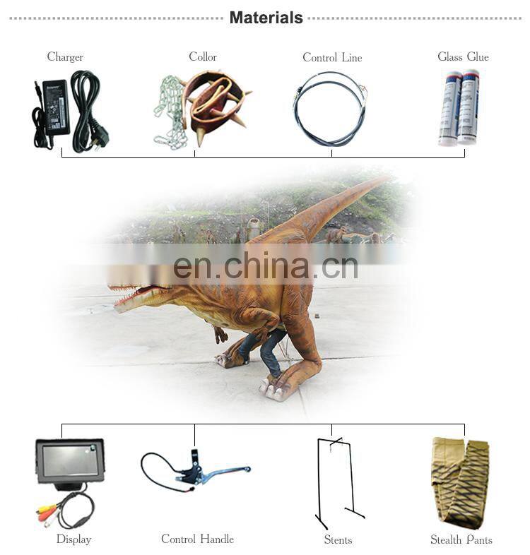 Lifelike Adult Walking Velociraptor Costume For corporate Events