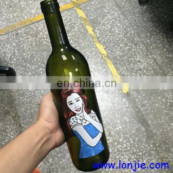 SLJET multifunctional cylinder surface red glass plastic wine bottle cup object inkjet printer for sale