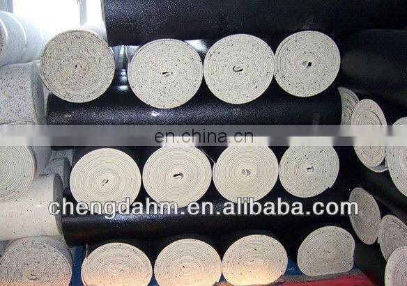 bonded foam with crepe paper underlayment