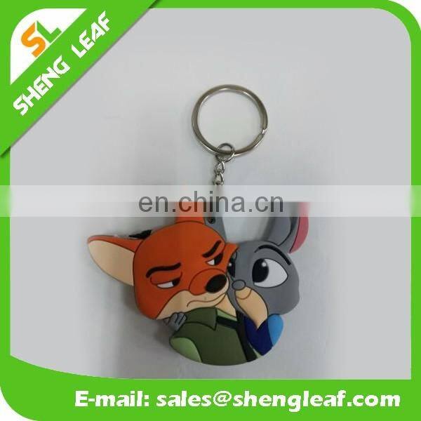Promotional custom soft pvc rubber keychain With Logo