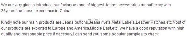 20mm Jeans Metal Shank Buttons, Brass Button And Rivet For Denim, Jackets