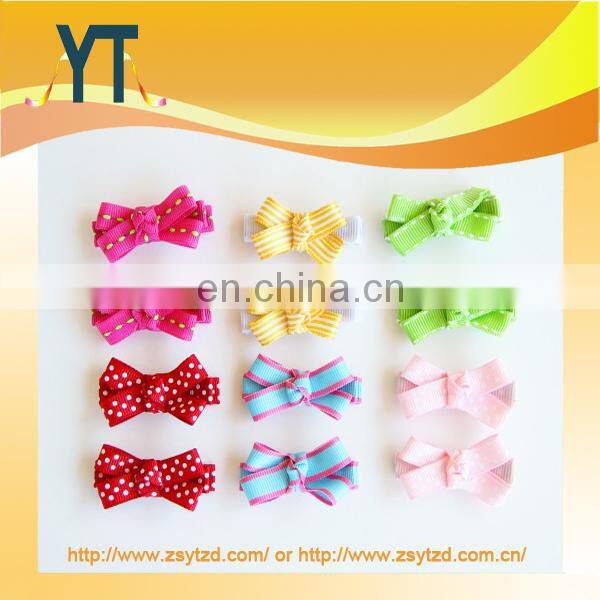 Pure Color Satin Boutique Hair Bow/Barrette/Hair Pin As Bowknot