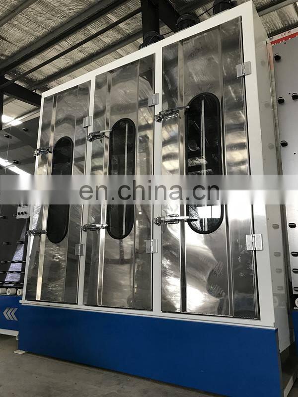 Jinan factory 2000mm automatic vertical insulating glass washing and drying Machine