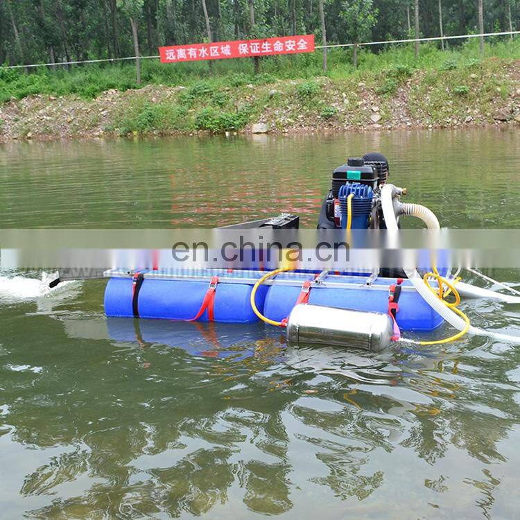 Mini gold dredging adn sand pumping with Honda engine for gold suction and separating