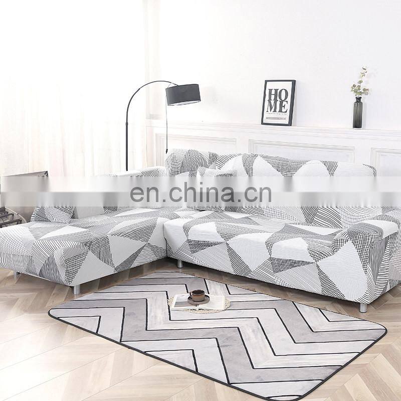 L Shape Corner Armchair Sectional Slipcover Sofa Covers Stretch Furniture Covers Elastic Sofa Covers