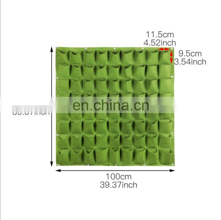 Green wall grow felt bag for garden