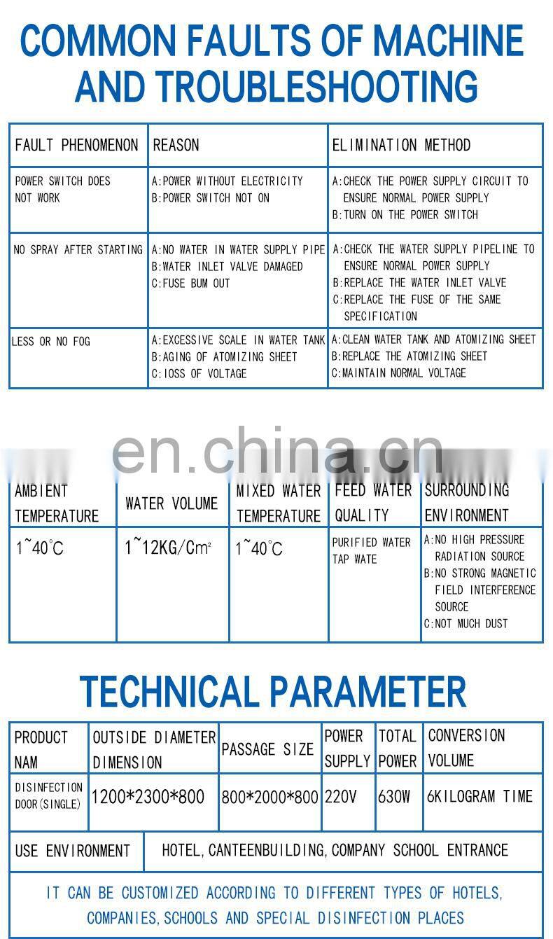 Wholesale mobile Intelligent Quickly Temperature Measurement detection disinfection channel