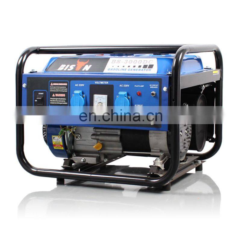 BS3500 BISON China Taizhou Home Use Standby 2800W Cooper Wire Recoil Start electric start Gasoline Generator