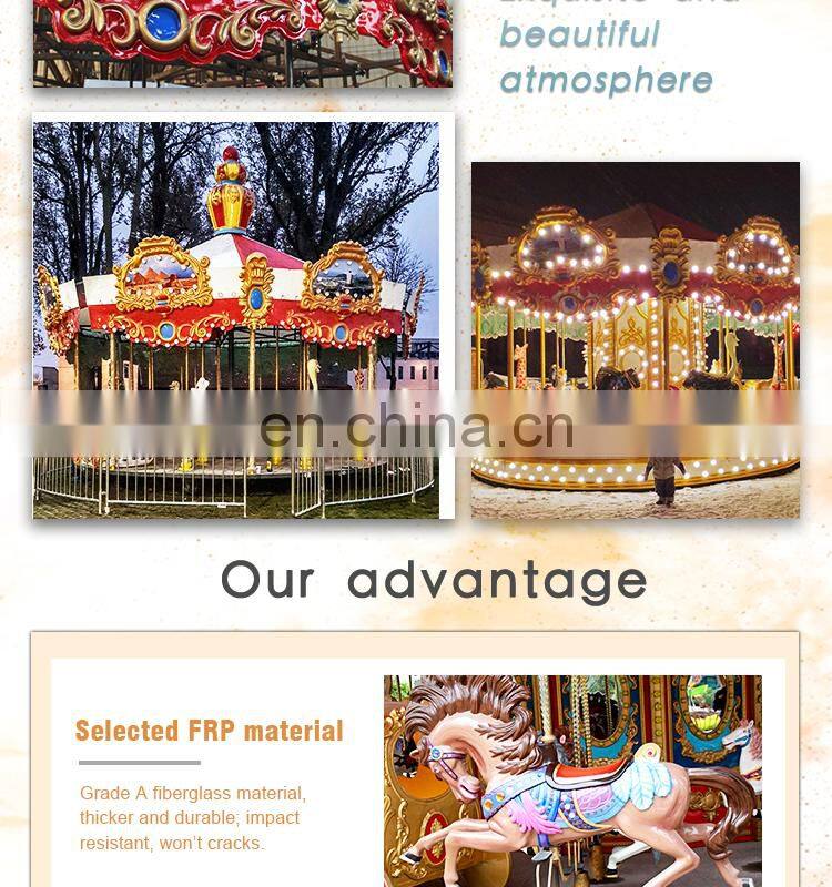 Kids and Adults 24 People Carousel Horse Ride For Sale now